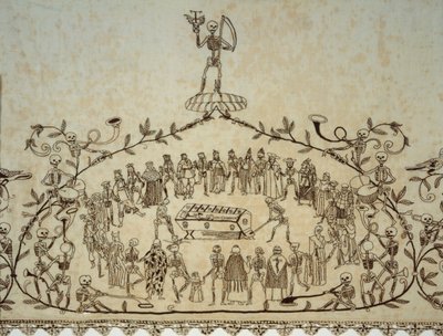 Detail of the Kassler Totentanztuch Shroud by German School